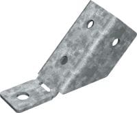 MT-AB-L 45 OC escora angular Suporte em l em 45 graus para suporte de ancoragem das estruturas da calha de escora MT-40 e MT-50 em concreto, para uso externo com poluição baixa