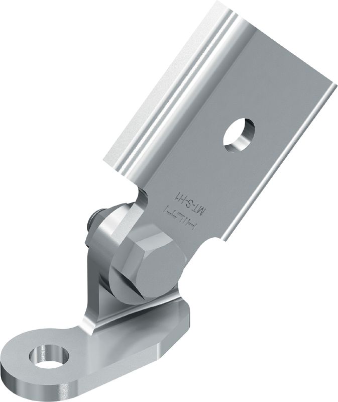 Base de suporte sísmico MT-S-H1 Conector articulado de um orifício único para montagem de suporte sísmico da estrutura da calha de escora MT