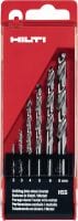 HSS-G Conjunto de brocas Broca premium em aço para corte rápido (HSS) afiada com precisão para fazer furos de pequeno diâmetro em metal, conforme a DIN 338