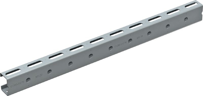 MT-20 OC perfil Calha de escora de perfil leve, para uso exterior com pouca poluição