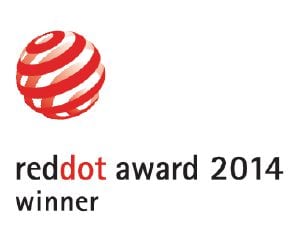                Esse produto recebeu o Red Dot Design Award.            