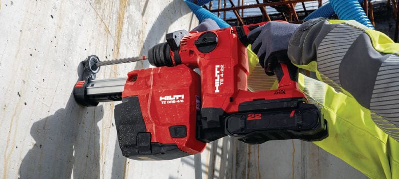 TE 4-22 Martelete a bateria Martelete a bateria SDS Plus compacto com a nossa melhor relação performance-peso para perfuração sobre a cabeça (Plataforma à bateria Nuron) Aplicações 1