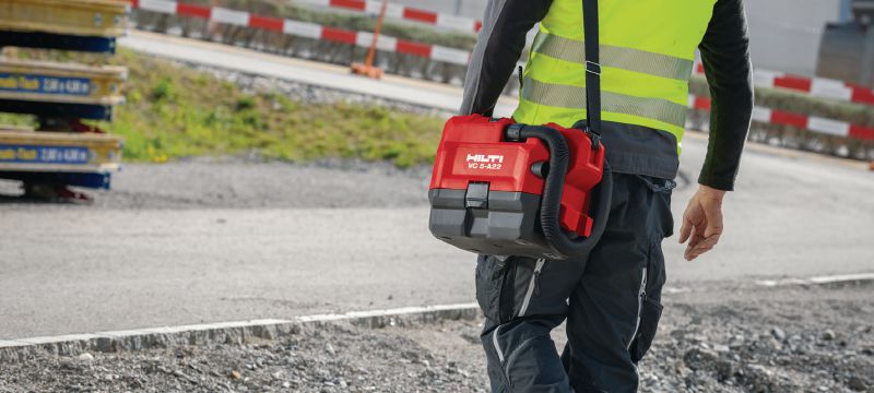 VC 5-A22 Aspirador de pó a bateria para construção Aspirador de pó compacto e a bateria para construção, para limpeza de canteiro de obras (a seco), tanque de 3,5 l Aplicações 1