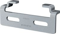 Guia de estribo de tubos MT-FPS-S Suporte de deslizamento ajustável para fixar bases de calha para abraçadeiras MP-PS às vigas modulares Hilti MT