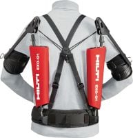 Exoesqueleto aéreo suspenso Exoesqueleto passivo para aliviar a tensão nos ombros e braços durante os trabalhos em instalações suspensas