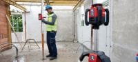 PR 300-HV2S Nível de laser rotativo para exterior Laser rotativo para nivelamentos horizontais, alinhamentos verticais, terraplanagens e esquadrias em espaços exteriores Aplicações 1