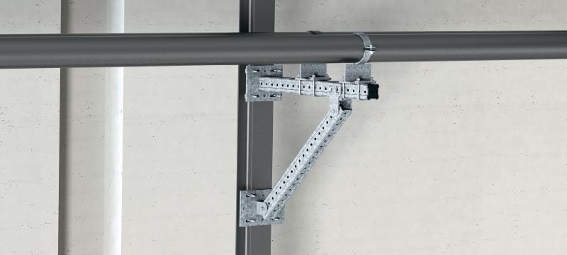 MI-SGC M16 Mordaça de viga única de aço laminado a quente (HDG) para conectar placas de base de aço MI a vigas de aço Aplicações 1