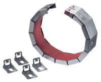 Anéis corta-fogo US CP 644 Anel retromontado corta-fogo com carcaça de aço galvanizada para tubos de 8 e 10