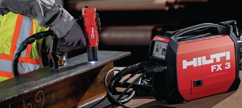 F-BT-MR Pinos roscados Pinos roscados de aço inoxidável para uso com o Hilti Stud Fusion Aplicações 1