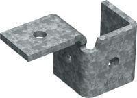 Conector transversal MT-C-T/1 OC Inserção de asa para montagem das estruturas de calha de escora, para uso externo com poluição baixa