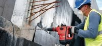 TE 60-ATC-AVR Martelo perfurador Martelete rotativo versátil e poderoso SDS Max (TE-Y) para perduração e cinzelamento de concreto, com Redução Ativa de Vibração (AVR) e Controle Ativo de Torque (ATC) Aplicações 1