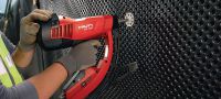 X-SW 60 MX Arruela flexível Anilha flexível para usar com pregos agrupados para fixar membrana impermeável a betão ou alvenaria. Aplicações 2