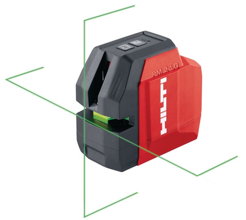 Laser de linhas verde PM 2-LG Laser de linhas verde com 2 feixes de elevada visibilidade para nivelar e alinhar