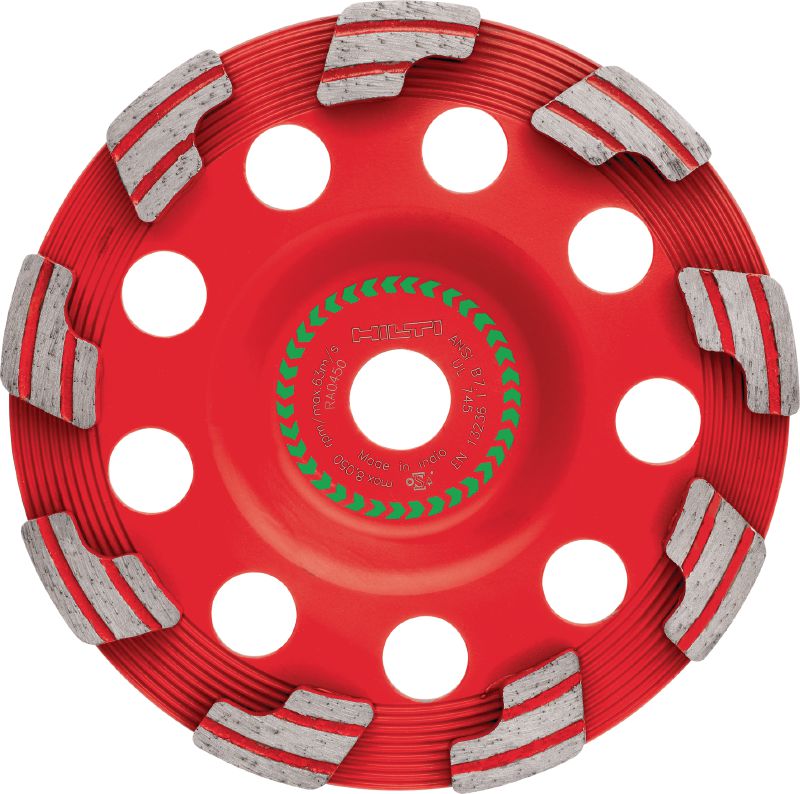 SPX Coroa diamantada abrasiva (para DG/DGH 150) Coroa diamantada suprema para a rebarbadora diamantada DG/DGH 150, para desbaste de concreto verde e abrasivo