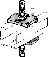 Conector modular MQZ-F (HDG) Conector modular de aço laminado a quente (HDG) para montagem trapezoidal e ancoragem (imperial)
