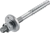 HIT-Z-R-D TP Barra roscada dinâmica Barra roscada dinâmica de alta performance para ancoragens híbridas injetáveis (aço inoxidável A4), passante e pré-ajuste