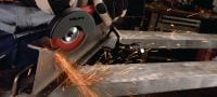 AG 125-A36 Desbastadora a bateria Desbastador poderoso a bateria de 36V (sem escovas) para corte e desbaste com discos de até 125 mm Aplicações 1