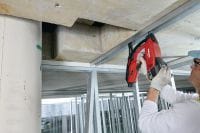 GX 3 Ferramenta de fixação acionada a gás Finca-pinos a gás com fonte elétrica única para aplicações de pista de gesso acartonado, elétrica, mecânica e construção civil Aplicações 2