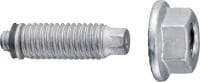 S-BT-MF HL Pino roscado Pino de aparafusamento roscado (aço carbono revestido de multicamadas, proteção contra a corrosão comparável ao HDG) para fixações multiuso em aço em ambientes corrosivos moderados