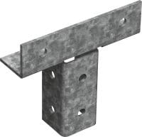 Conector de emenda em T (externo) MT-C-T/2 OC Nó para montagem das calhas de escora em uma forma em T, para uso externo com poluição baixa