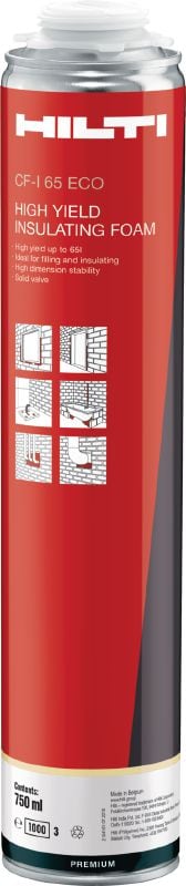 CF-I 65 ECO Espuma isolante de alto rendimento Espuma isolante multifunções de alto rendimento para aumentar a produtividade num vasto leque de temperaturas
