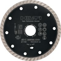 SP-T Lâmina diamantada universal Disco diamantado de qualidade com aro contínuo para cortar em diferentes materiais de base