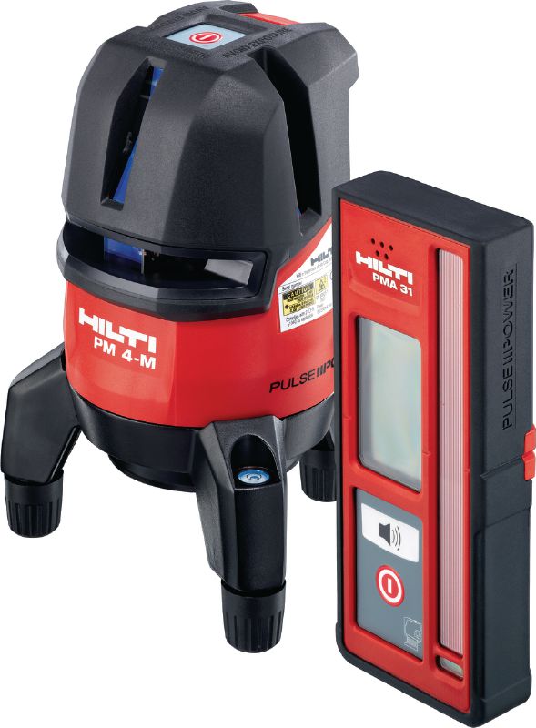 PM 4-M Laser multilinhas Laser multilinhas com 3 linhas e laser de ponto de prumo com feixe vermelho