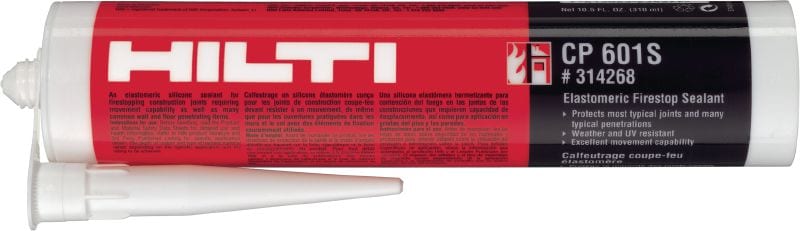 Selador corta-fogo de silicone CP 601s Selador a base de silicone fornecendo movimento máximo em juntas e penetrações de tubos com reação à regulamentação ao fogo