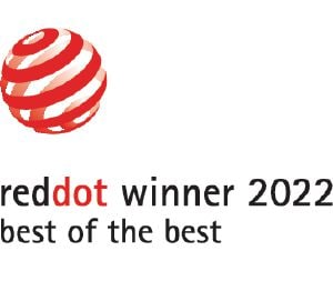                Esse produto recebeu o prêmio "Best of the Best" do Red Dot Design Award.            