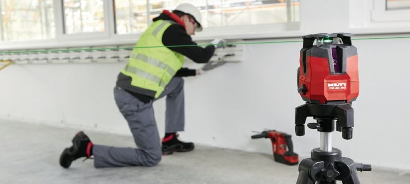 PM 40-MG Laser multilinhas Laser multilinhas com 3 linhas verdes para prumar, nivelar, alinhar e endireitar Aplicações 1