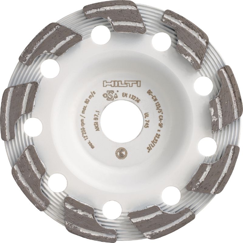 SPX Coroa diamantada abrasiva (para DG/DGH 150) Coroa diamantada suprema para a rebarbadora diamantada DG/DGH 150, para desbaste de concreto verde e abrasivo