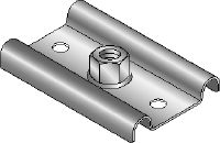 Placa base de ponto fixo MFP-GP Placa de base galvanizada premium para aplicações de ponto leves (métrico)