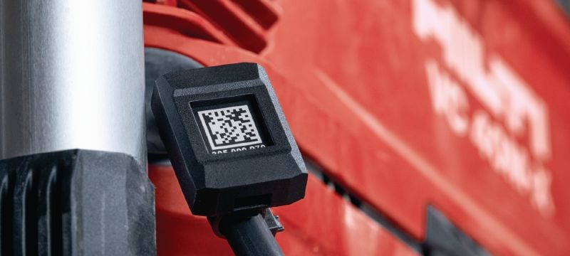 AI T320 Etiqueta inteligente ON!Track Bluetooth® Etiqueta durável para rastrear a localização e solicitar equipamentos de construção através do sistema de localização de ferramentas Hilti ON!Track – otimiza o seu estoque e poupa-lhe tempo na gestão das mesmas Aplicações 1