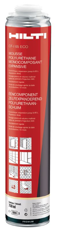 CF-I 65 ECO Espuma isolante de alto rendimento Espuma isolante multifunções de alto rendimento para aumentar a produtividade num vasto leque de temperaturas
