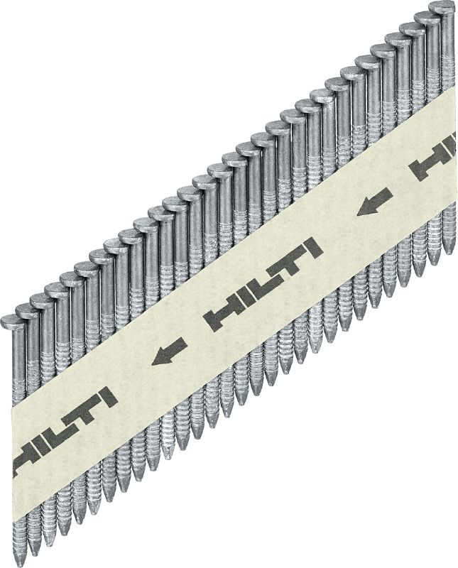 GX-WF Pregos com perfil galvanizados Prego para esquadrias perfilado galvanizado para fixar madeira em betão com a pistola de pregos GX 90-WF