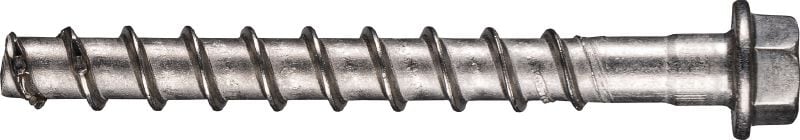 KH-EZ SS316 Ancoragem de parafuso Ancoragem por parafuso definitiva para fixações mais rápidas resistentes à corrosão em concreto e CMU preenchido com grout (aço inoxidável 316, cabeça sextavada)