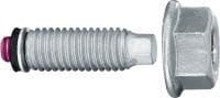 S-BT MF Pino roscado Pino de aparafusamento roscado (aço carbono, rosca métrica ou Whitworth) para fixações multiuso a aço em ambientes corrosivos moderados