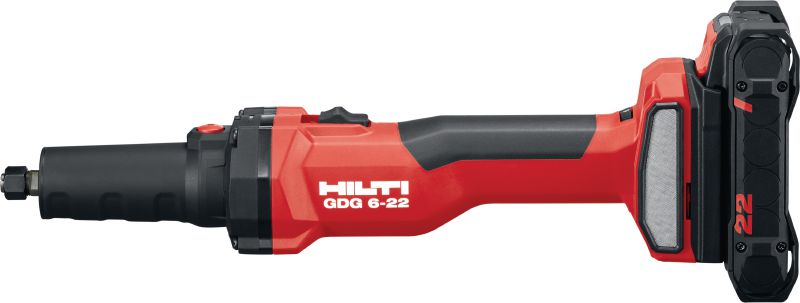 GDG 6-22 rebarbadora a bateria Rebarbadora a bateria de velocidade variável com motor sem escovas potente e tempo de funcionamento adicional para fabricação de metal e fabricação de metal arquitetônico (Nuron Plataforma à bateria)