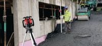 PR 2-HS A12 Nível de laser rotativo para exterior Laser rotativo robusto para exteriores com proteção 360° contra impactos e bateria de iões de lítio de carregamento rápido para aplicações na horizontal e inclinações manuais Aplicações 3