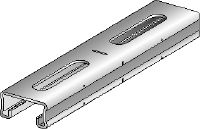 Canal MQ-21-F Calha de escora MQ com 21 mm de altura de aço laminado a quente (HDG) para aplicações leves
