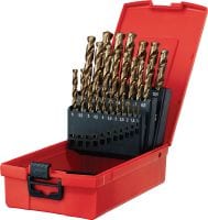 Jogo de brocas em cobalto HSS-Co Jogo de brocas HSS em cobalto definitivas para fazer furos de pequeno diâmetro em aço e aço inoxidável com ≤1.100 N/mm², em conformidade com a DIN 338/340