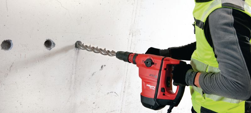TE 60-ATC-AVR Martelo perfurador Martelete rotativo versátil e poderoso SDS Max (TE-Y) para perduração e cinzelamento de concreto, com Redução Ativa de Vibração (AVR) e Controle Ativo de Torque (ATC) Aplicações 1