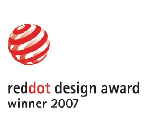               Esse produto recebeu o Red Dot Design Award.            
