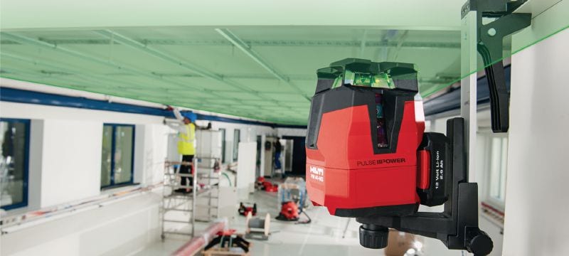 PM 40-MG Laser multilinhas Laser multilinhas com 3 linhas verdes para prumar, nivelar, alinhar e endireitar Aplicações 1