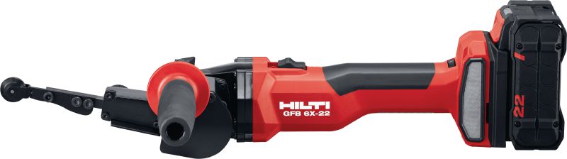 Arquivo de A bateria GFB 6X-22 Arquivo de banda a bateria de velocidade variável com desempenho aprimorado e tempo de funcionamento da bateria para rebarbação e acabamento de metais (Plataforma à bateria Nuron)