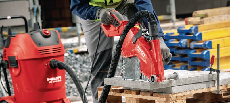 DCH 300-X Cortador elétrico Ferramenta elétrica portátil de corte diamantado seco e molhado – profundidade de corte até 120 mm com discos de 305 mm Aplicações 1