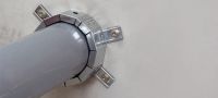 Anéis corta-fogo US CP 644 Anel retromontado corta-fogo com carcaça de aço galvanizada para tubos de 8 e 10 Aplicações 2