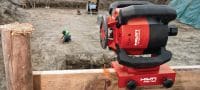 PR 300-HV2S Nível de laser rotativo para exterior Laser rotativo para nivelamentos horizontais, alinhamentos verticais, terraplanagens e esquadrias em espaços exteriores Aplicações 2