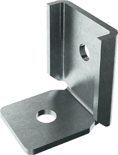 Conector de ângulo MT-C-LDP L1 OC Conector de ângulo para montagem da estrutura das calhas de escora ou da calha com carga, para uso externo com poluição baixa