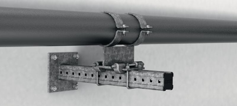 MIC-C90-DH Braço de calha galvanizado a quente (HDG) para conexões de alta resistência a concreto Aplicações 1